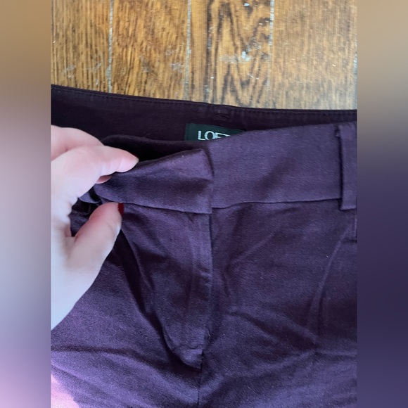 Loft size 8 Skinny pants in plum - Picture 7 of 10